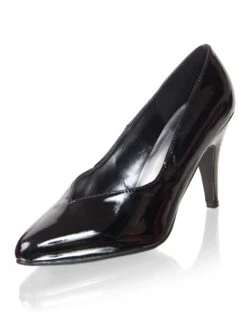 Black Elisa Court Shoes