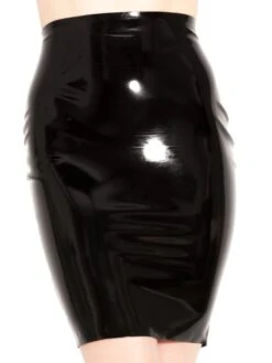 Black Latex Gemima Skirt