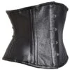 Black Leather Waist Cincher
