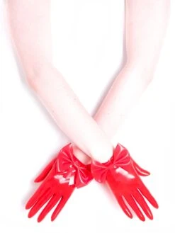 Bow Gloves In Red