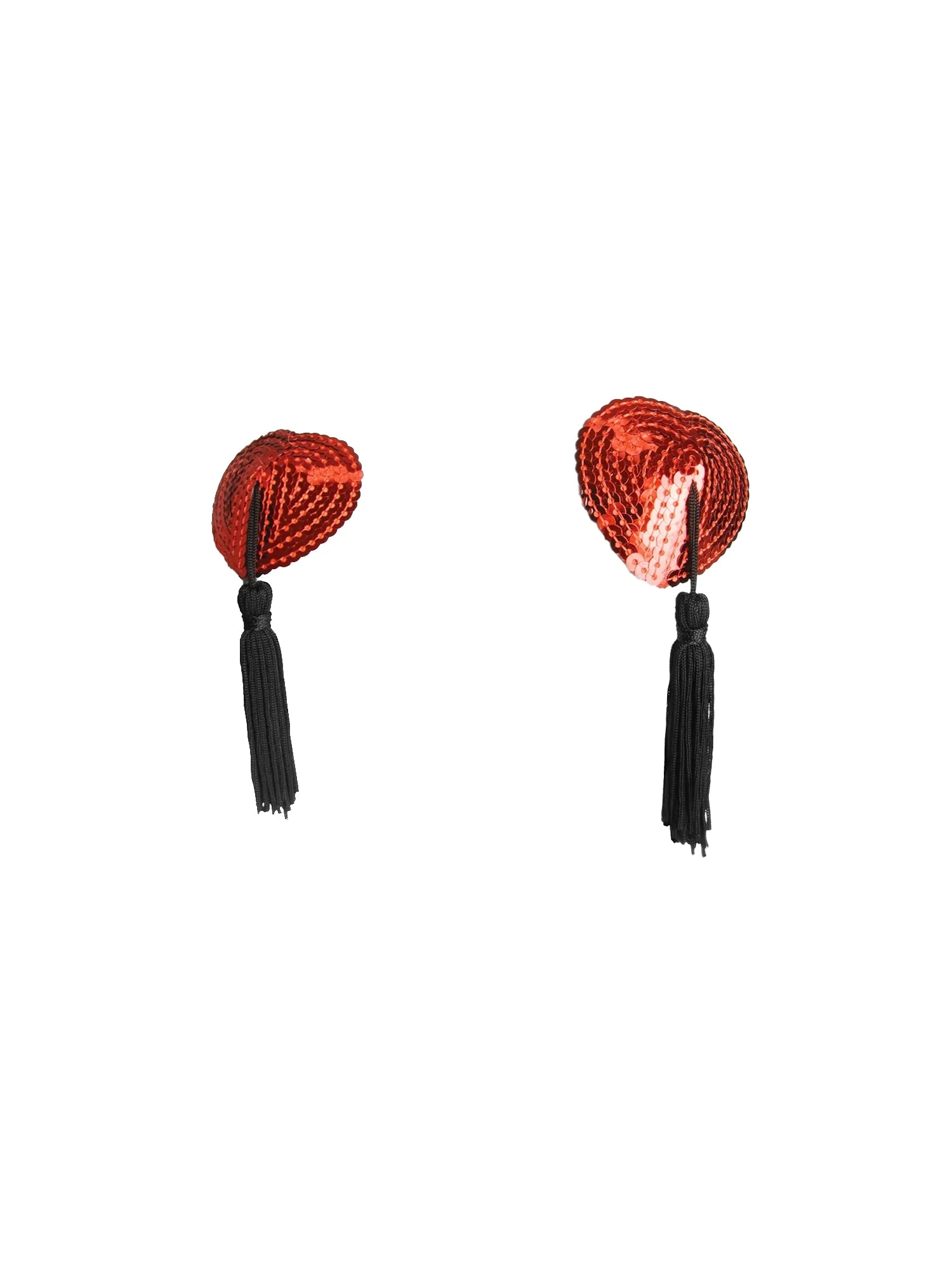 Sequin Heart Tassel Pasties