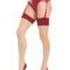Cuban Heel Red Stockings
