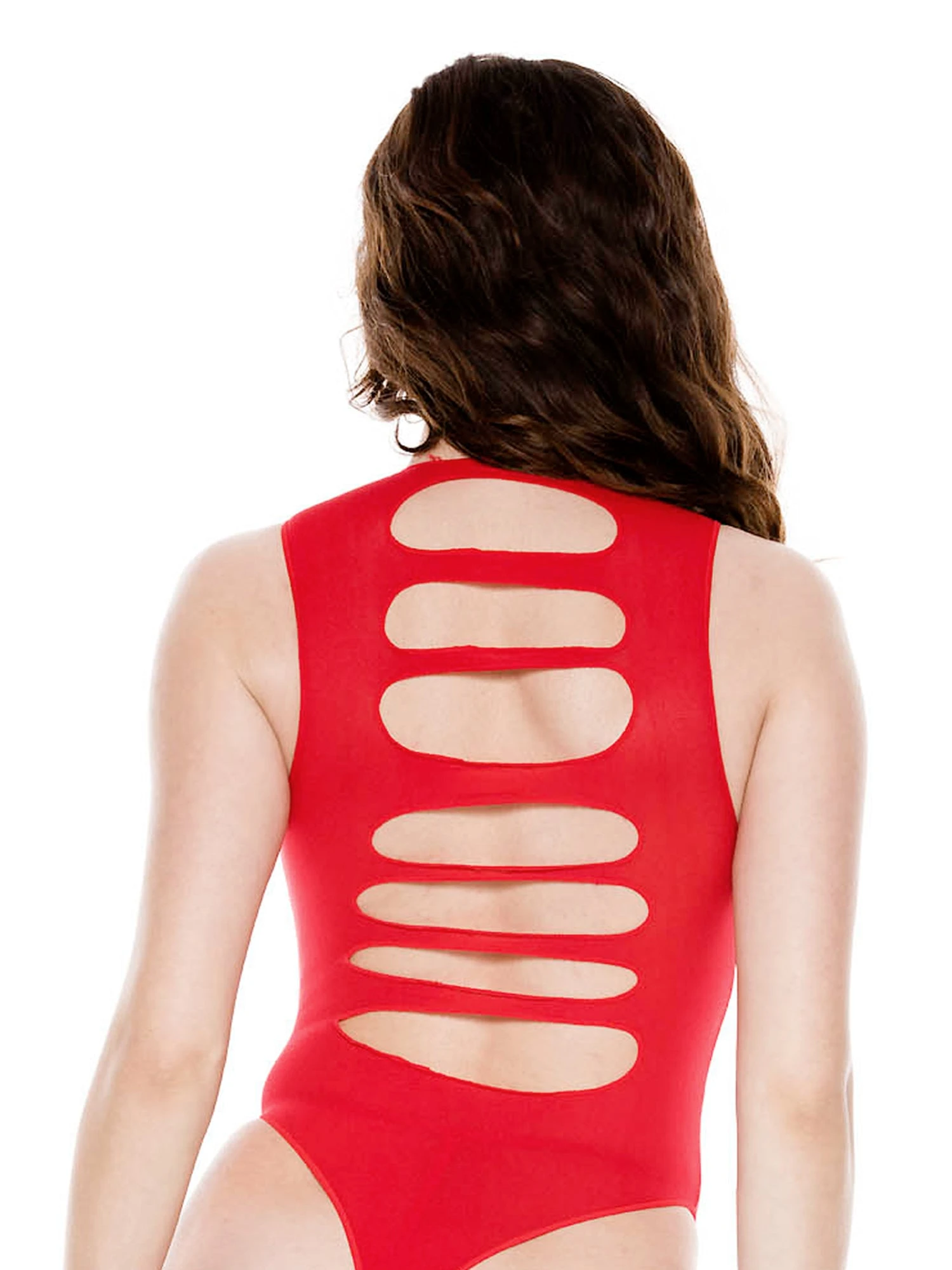 Opaque Body With Slice Back Design Pink - Image 4