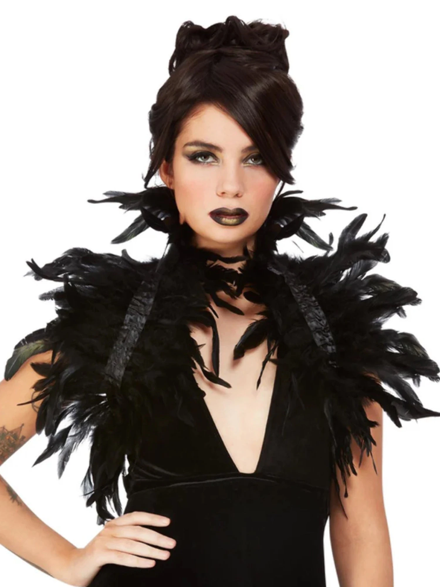Mal Feathered Bolero
