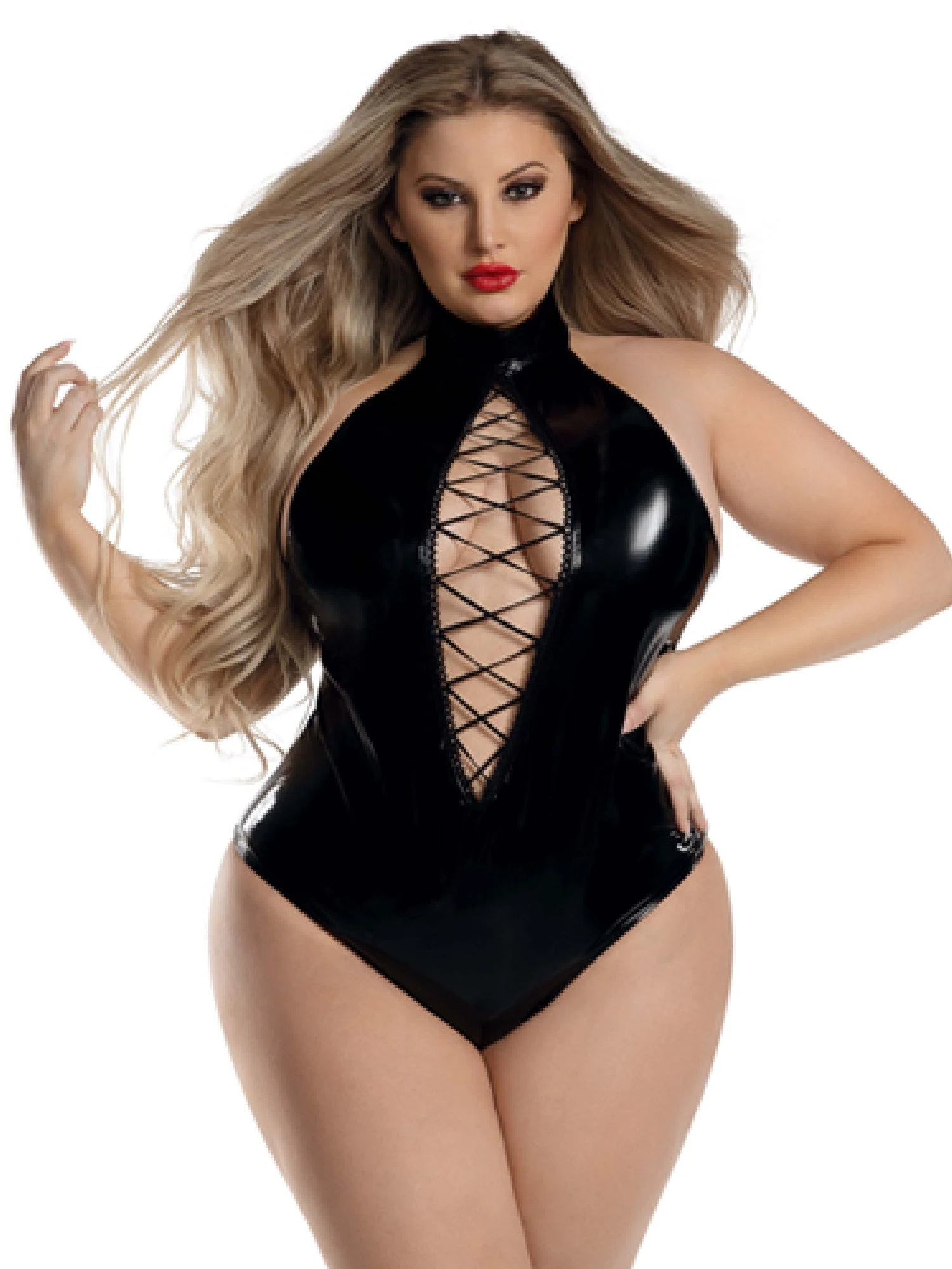 Wetlook Lace Up Body - Image 2