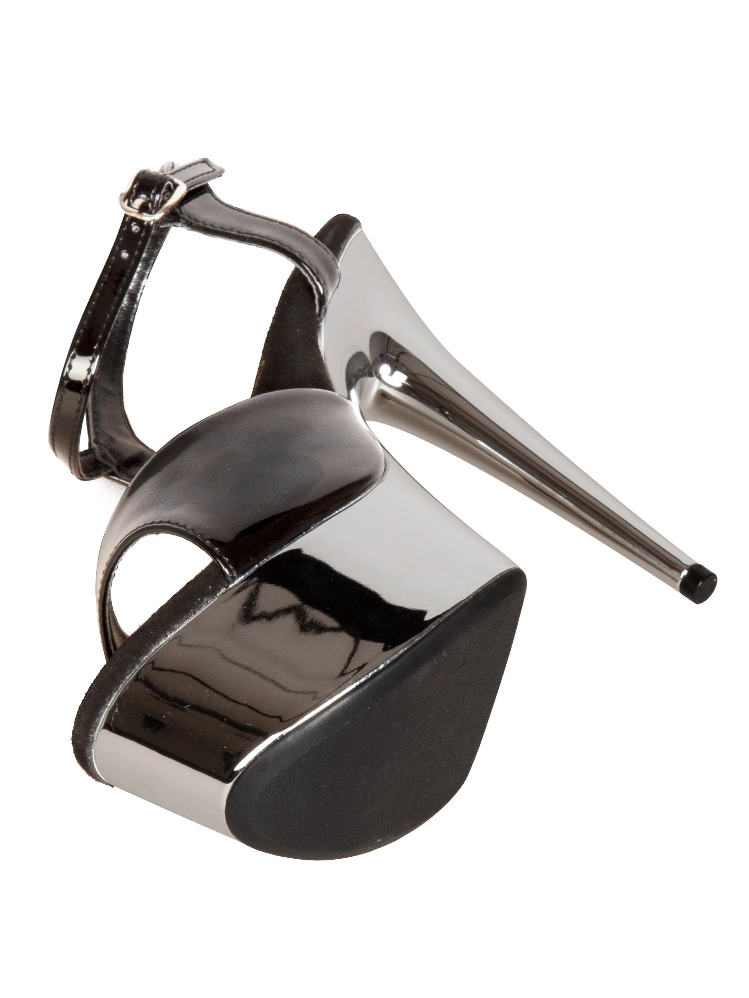 Chrome Platform Stiletto Sandals - Image 5
