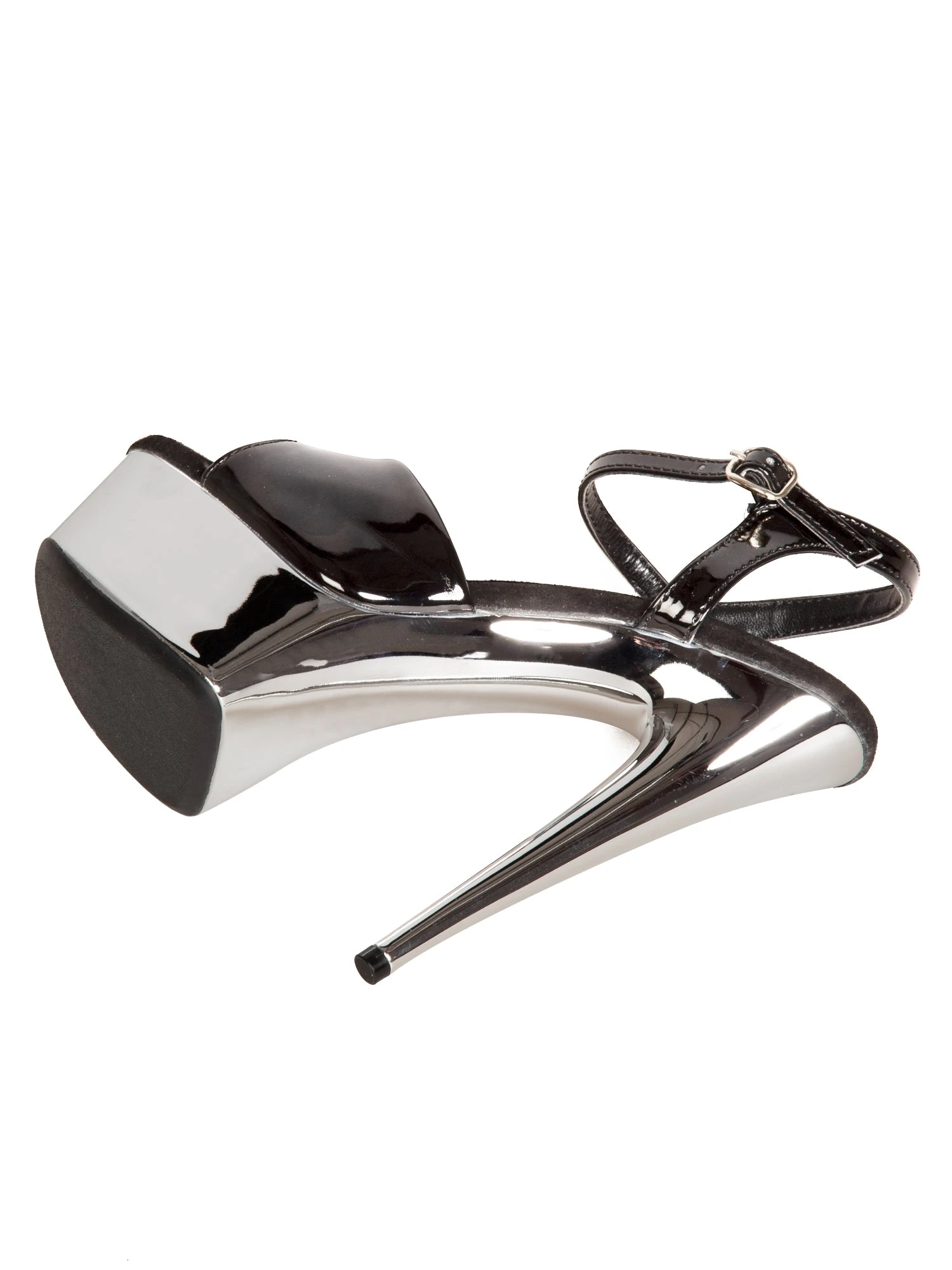 Chrome Platform Stiletto Sandals - Image 6