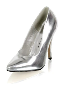 Classic Silver Court Shoes