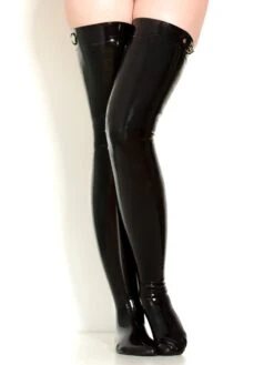 D-Ring Latex Stockings