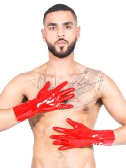 Men`s Classic Red Latex Gloves