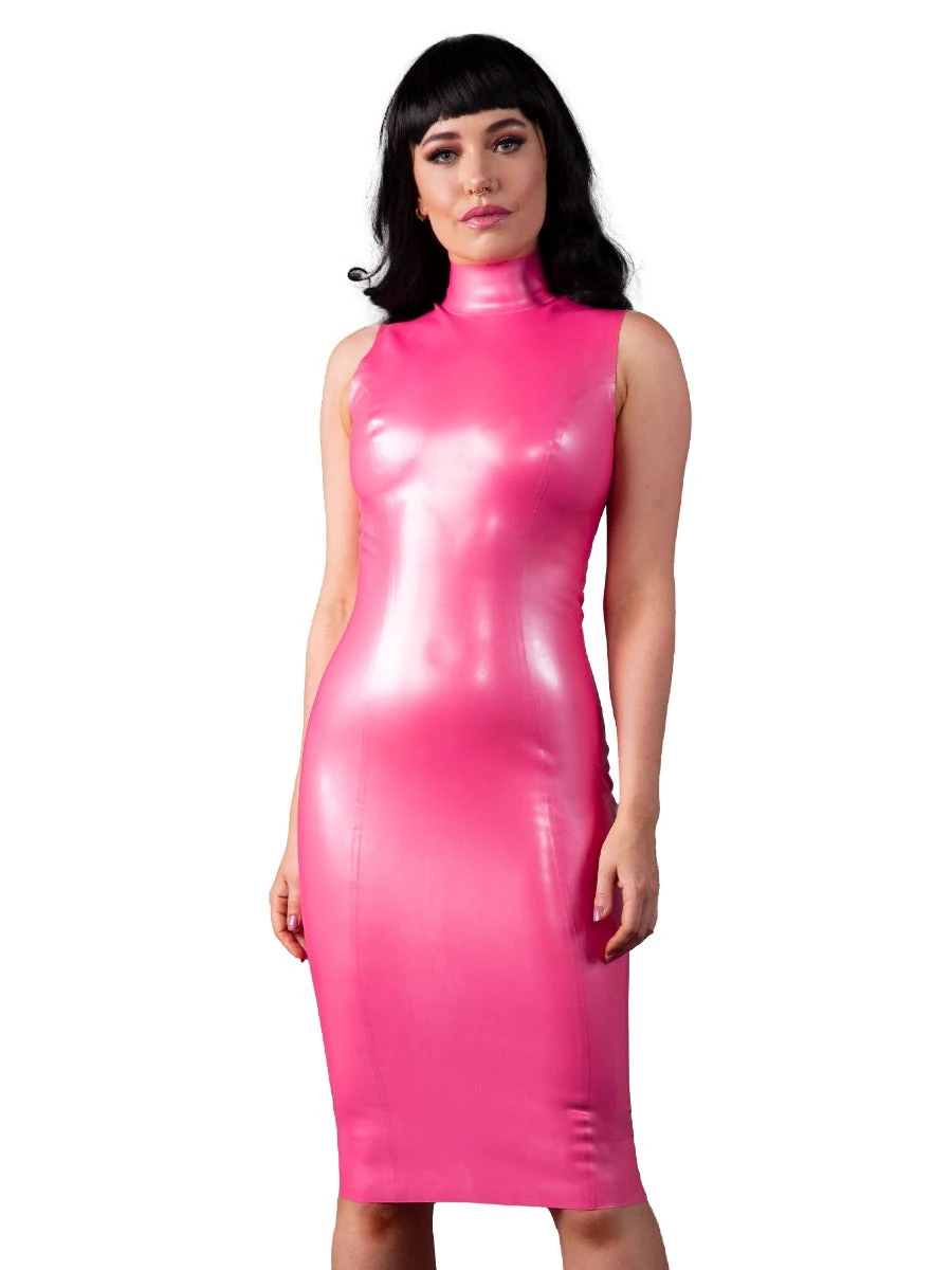 Eye-catching Fuchsia Midi Dress - Image 5