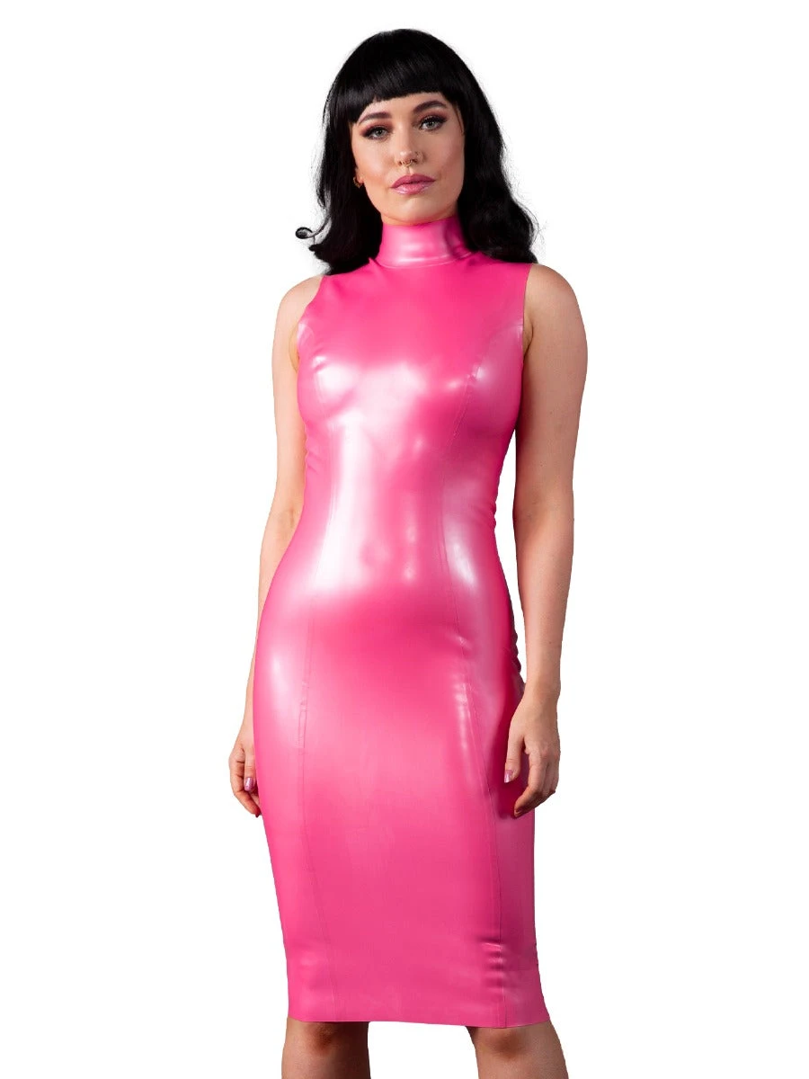 Eye-catching Fuchsia Midi Dress