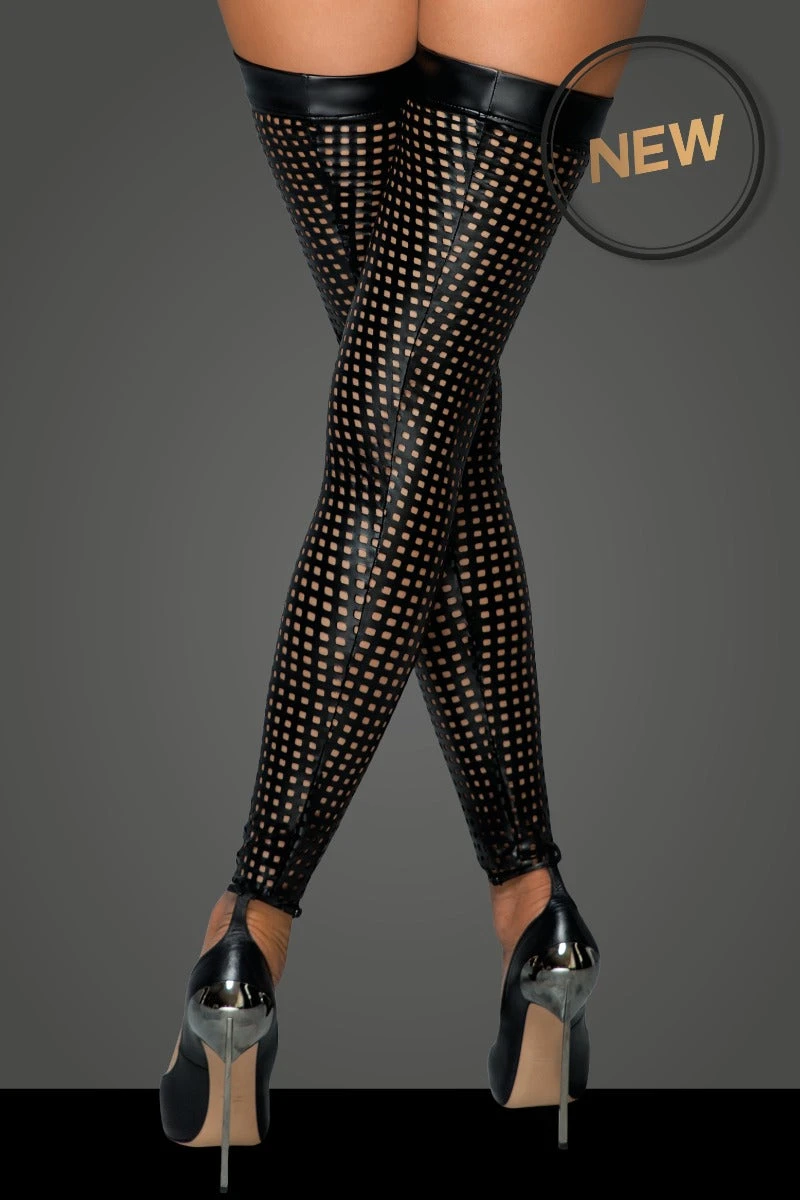 Footless Lasercut Stockings - Image 2