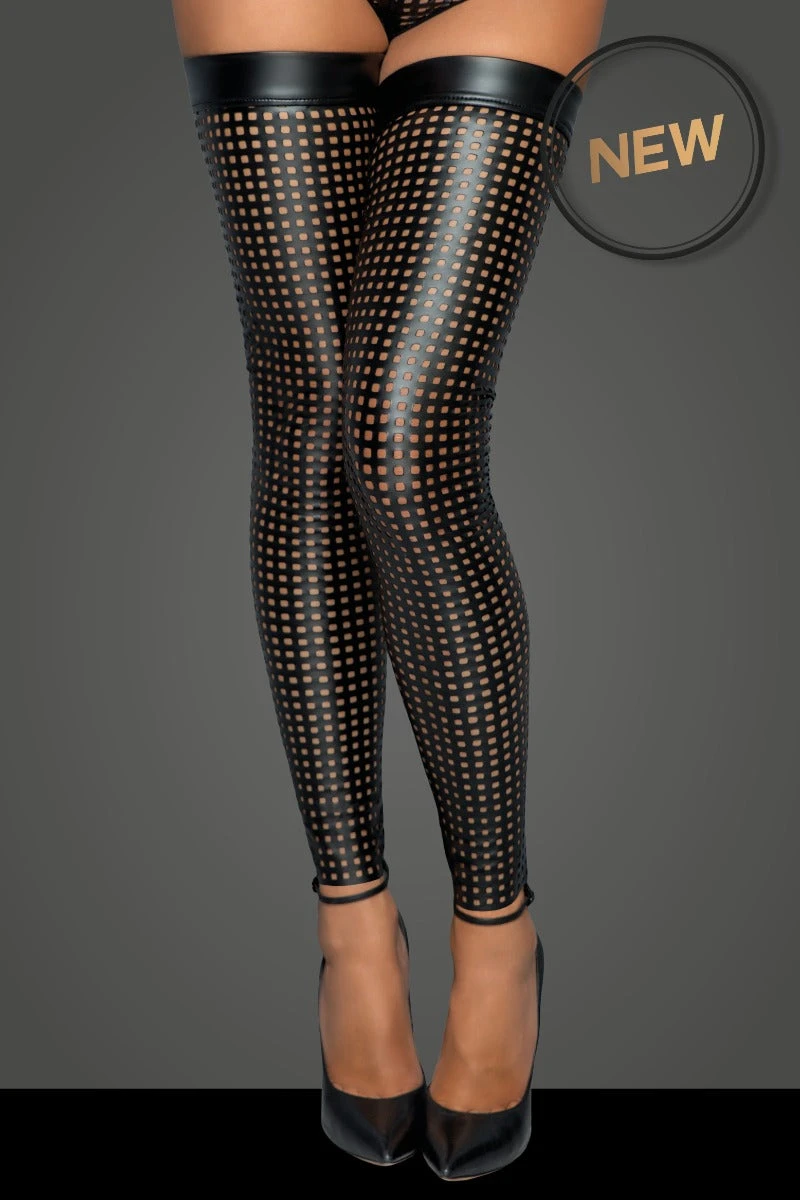 Footless Lasercut Stockings - Image 4