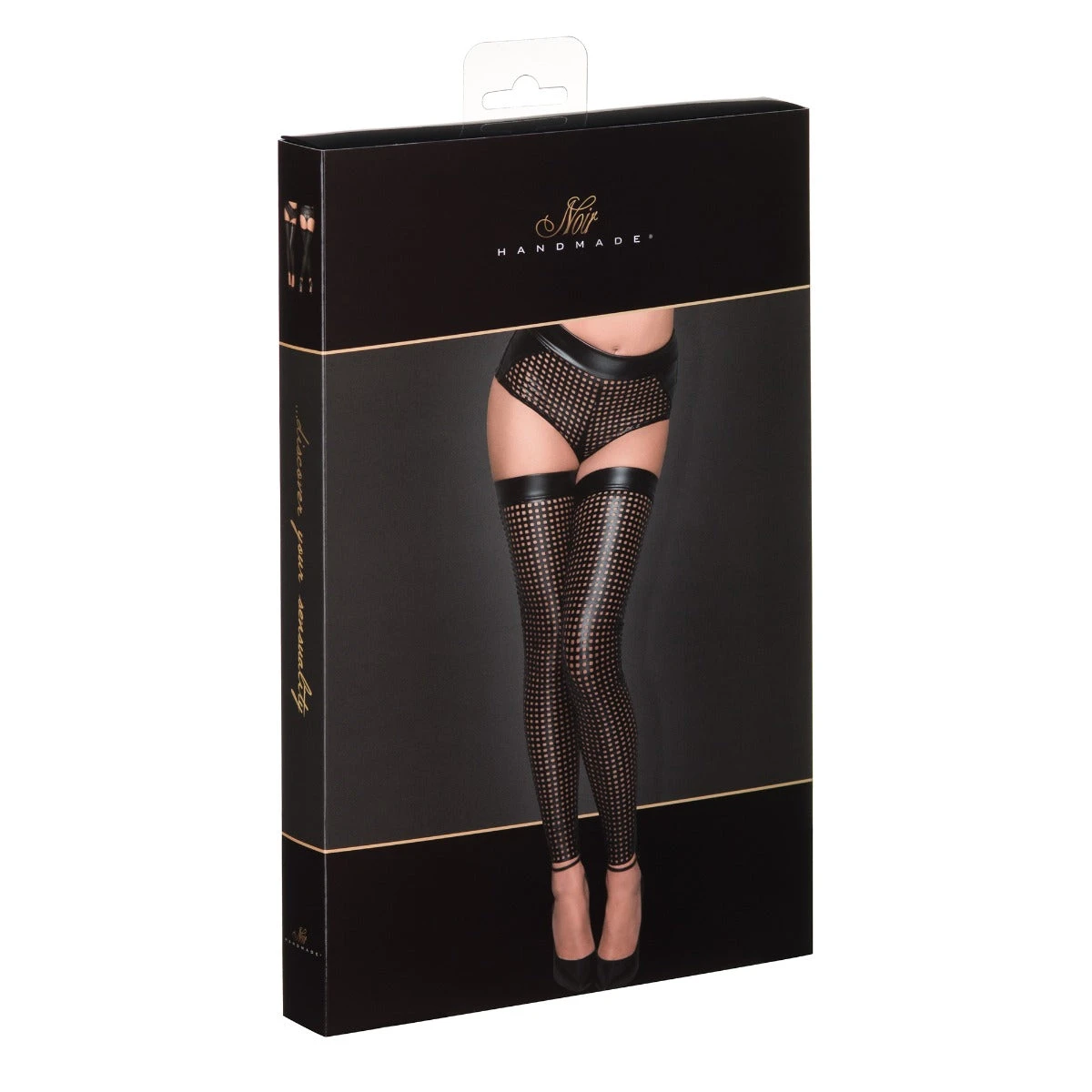Footless Lasercut Stockings - Image 3