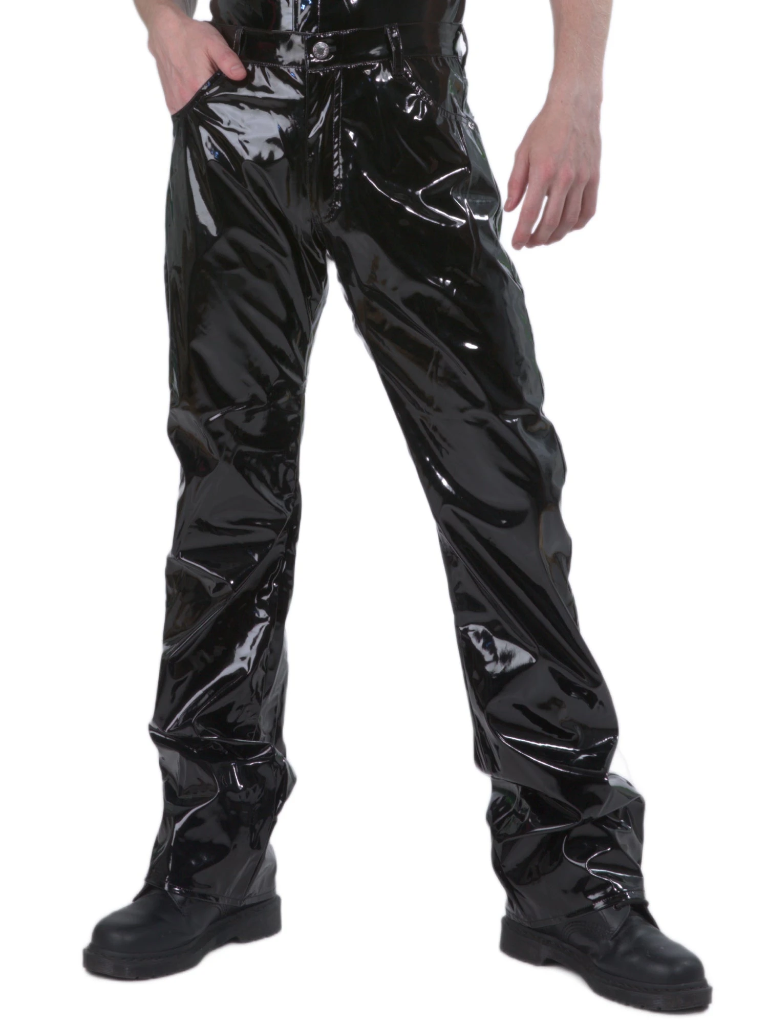 PVC Boot Cut Jeans - Image 7