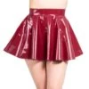 PVC Dancer Skirt In Burgundy