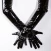 PVC Frilly Elbow Gloves