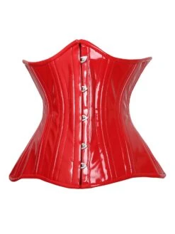 High Gloss Red Underbust Corset