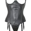 Leather Underbust Basque With G String
