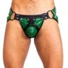 Influence Men's Jock Strap In Black & Green