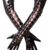 Lace Up Long PVC Gloves