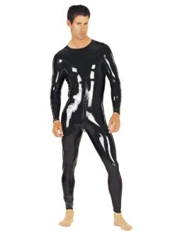 Latex Catsuit Neck Entry With Crotch Zip