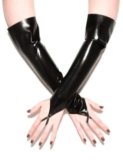 Latex Fingerless Gloves