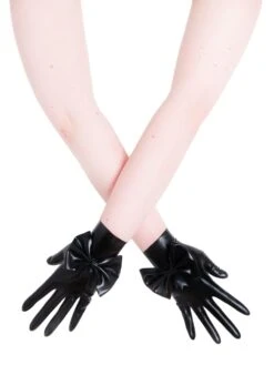 Latex Gloves With Bow
