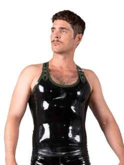 Latex Racerback Men's Vest
