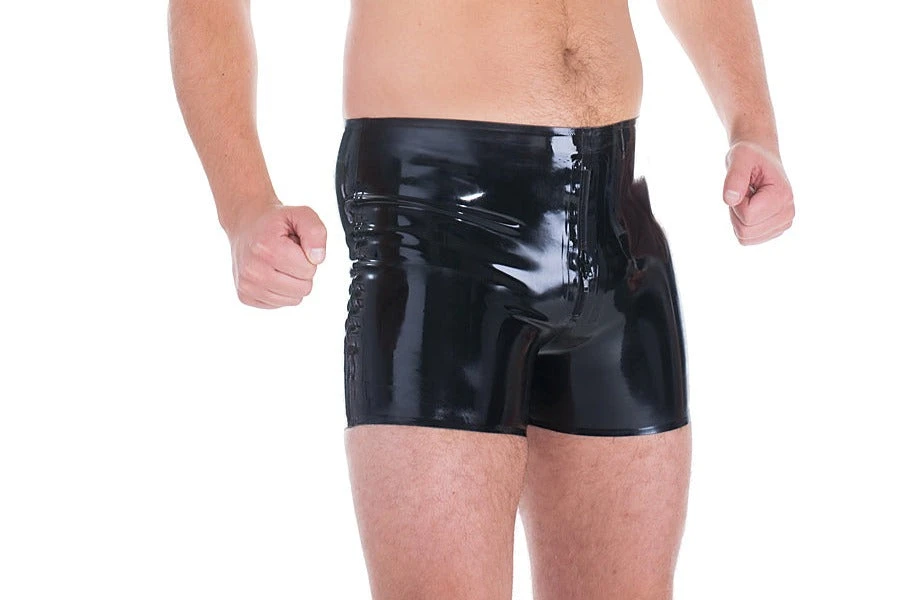 Latex Zipped Classic Shorts - Image 3