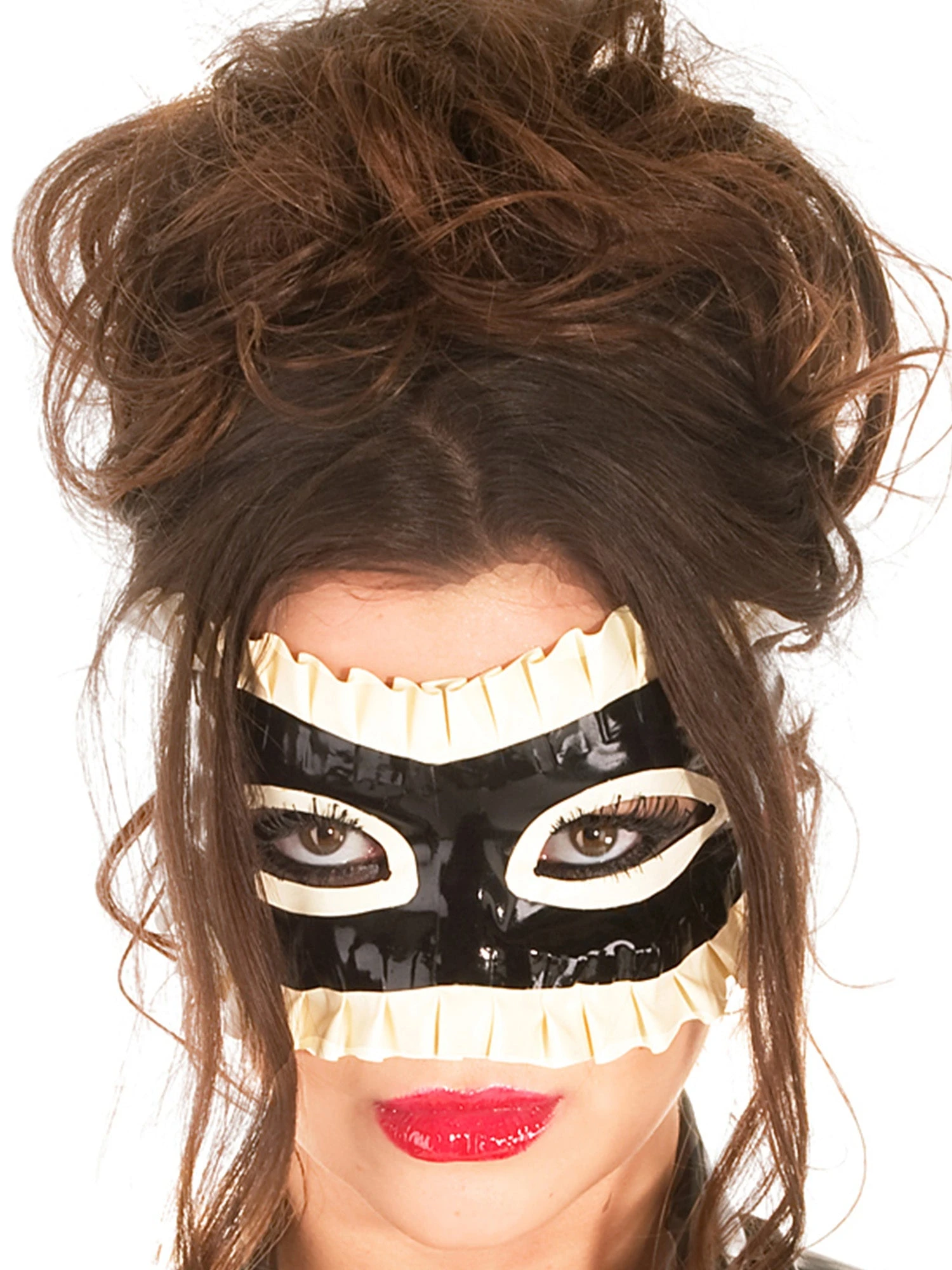 Latex Maid Mask With Frills - Image 2