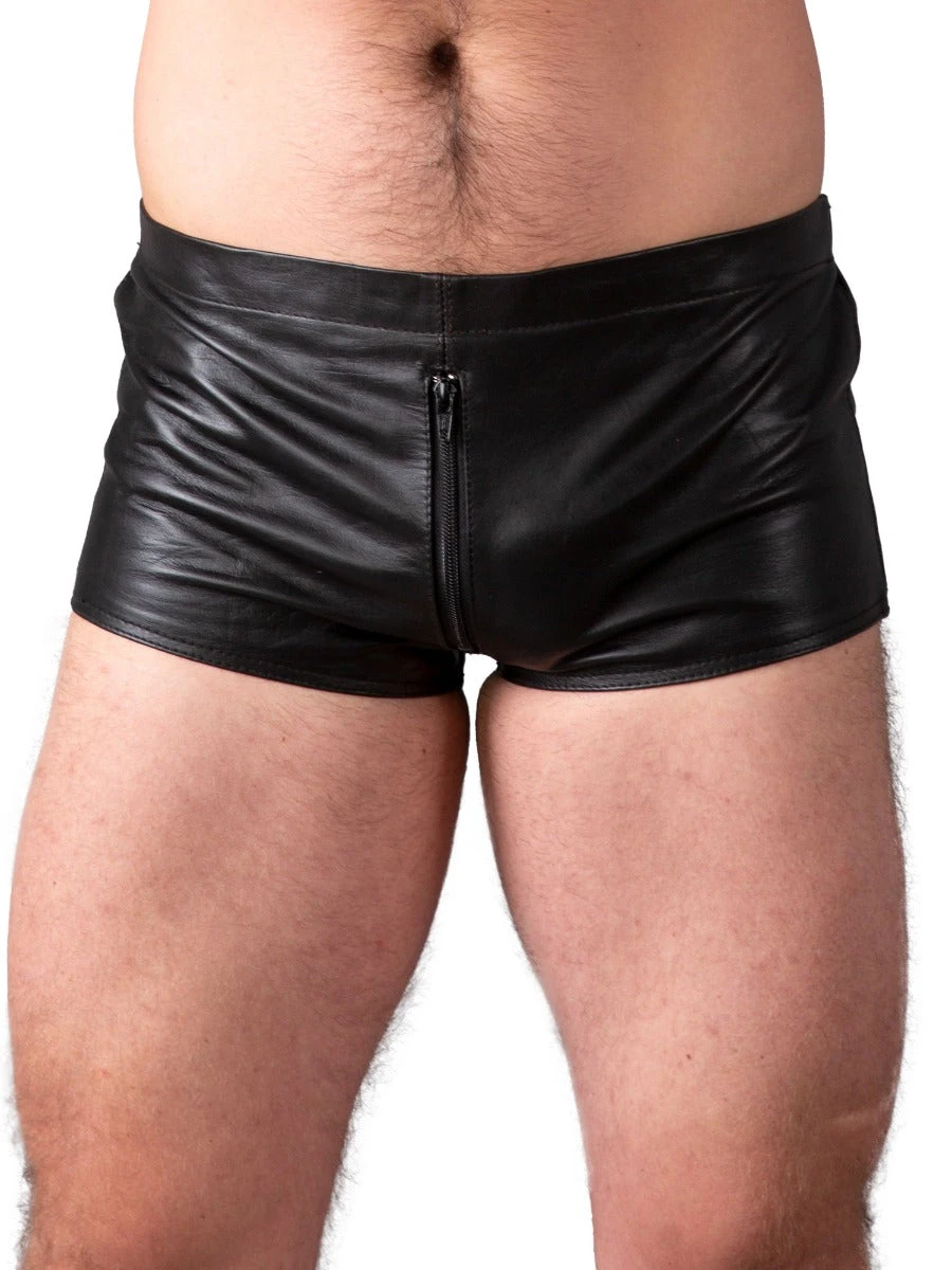 Leather Elastic Waistband Boxers