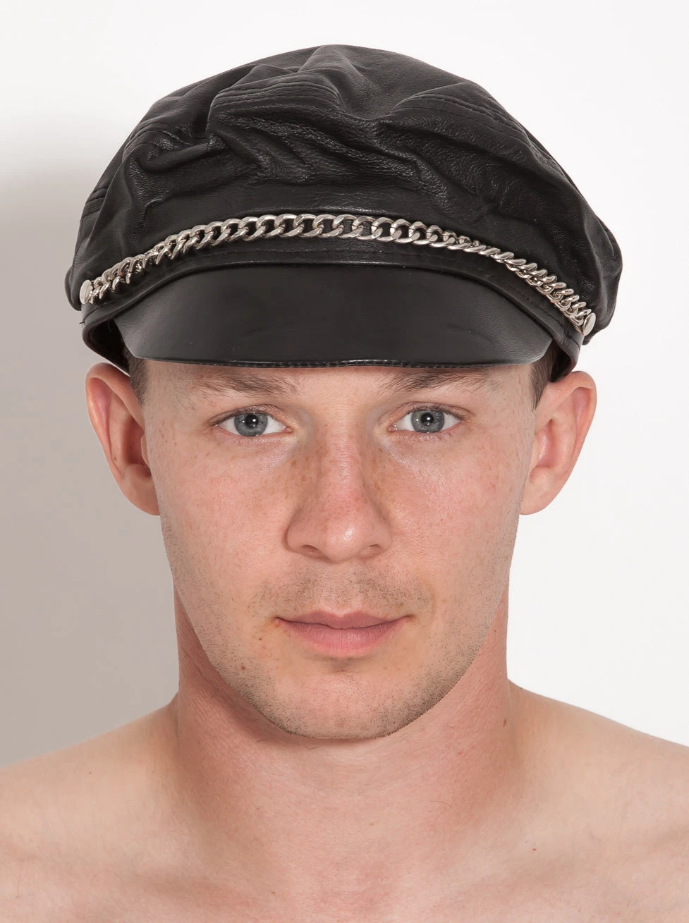 Leather Ruffled Cap - Image 3