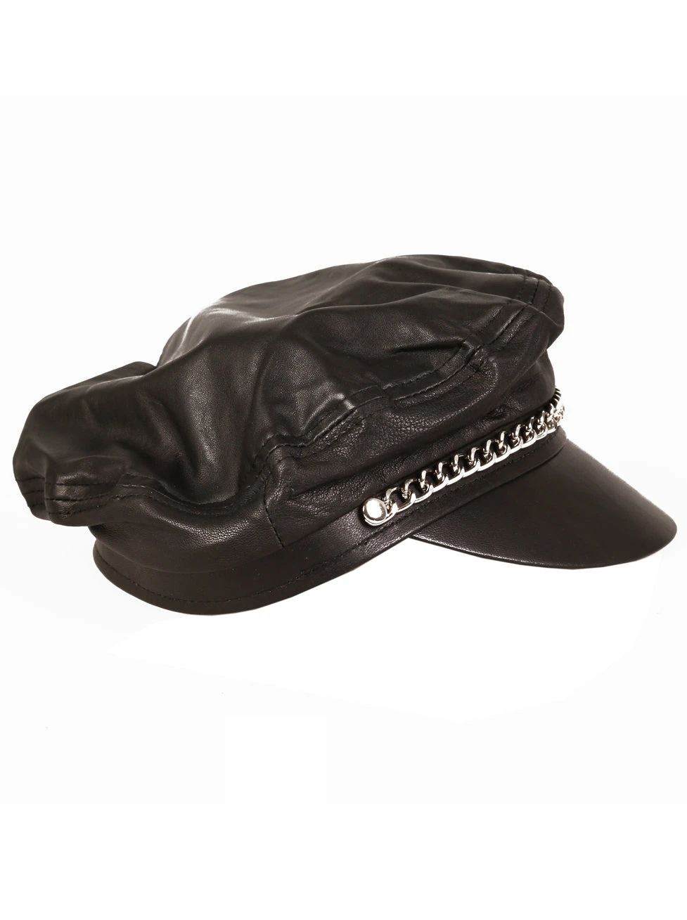 Leather Ruffled Cap - Image 4