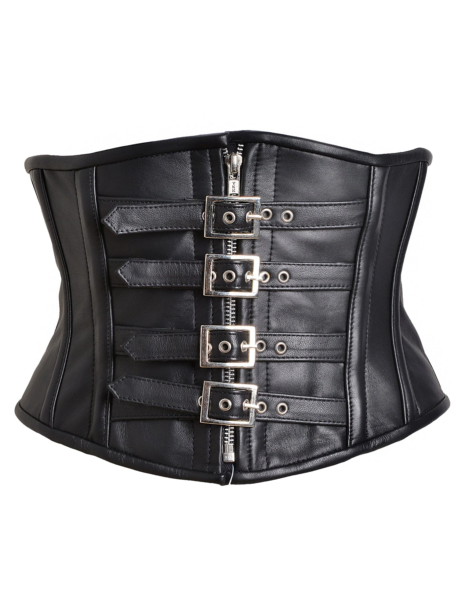 Leather Waist Cincher With Buckle - Image 5