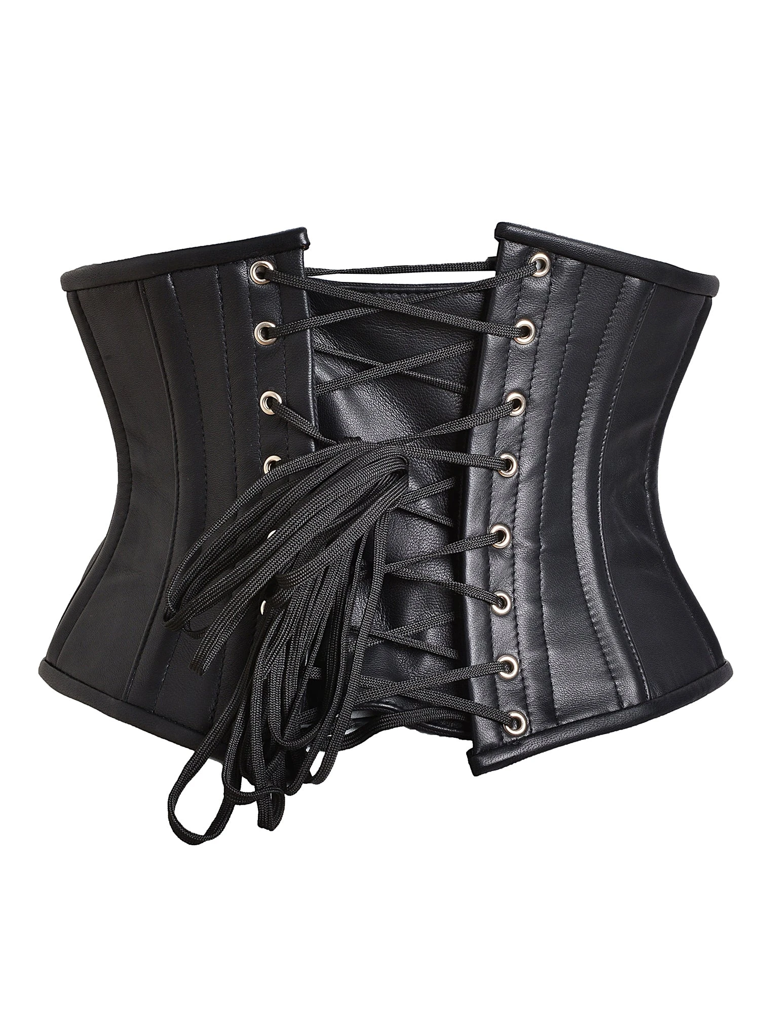 Leather Waist Cincher With Buckle - Image 7