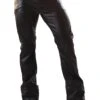 Leatherette Classic Style Jeans