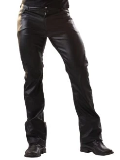 Leatherette Classic Style Jeans