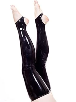 Moulded Latex Stockings With Semi Open Feet