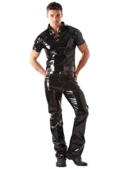 PVC Boot Cut Jeans