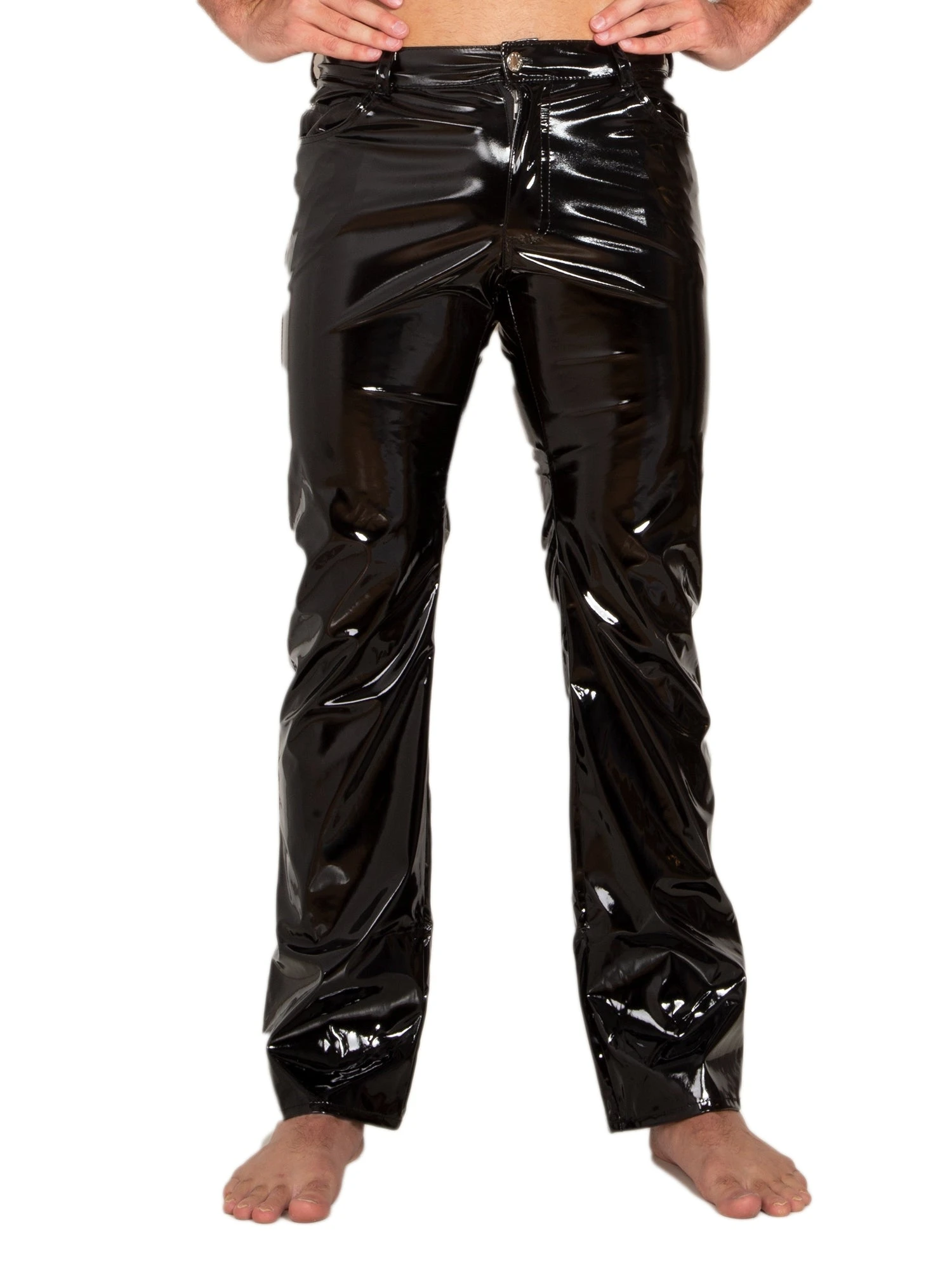 PVC Boot Cut Jeans - Image 3