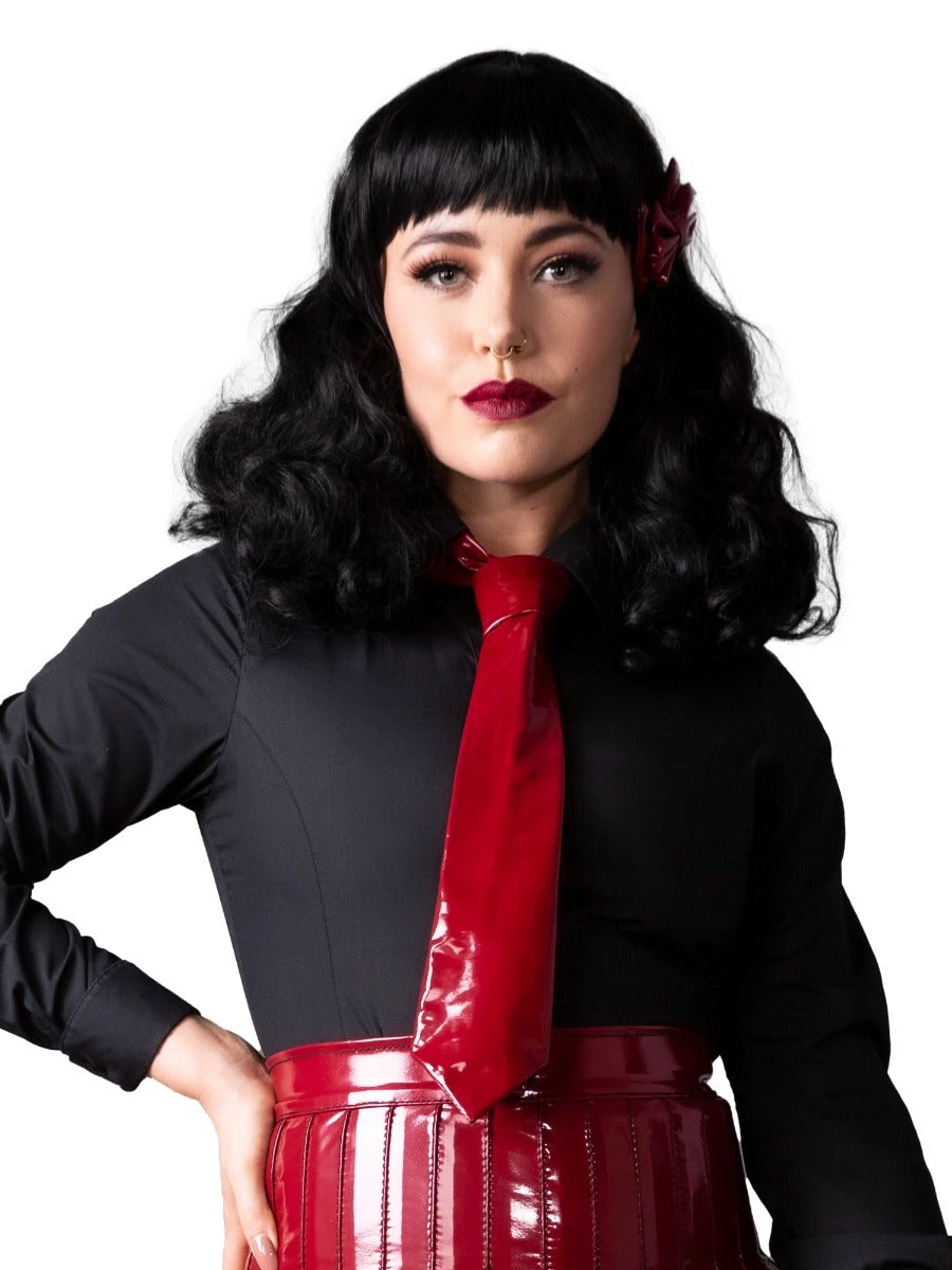 PVC Bordeaux Burgundy Tie