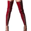 PVC Burgundy Footless Stockings