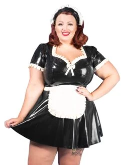 Plus Size Latex Uniform Dress
