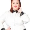 Plus Size PVC Marissa White Shirt