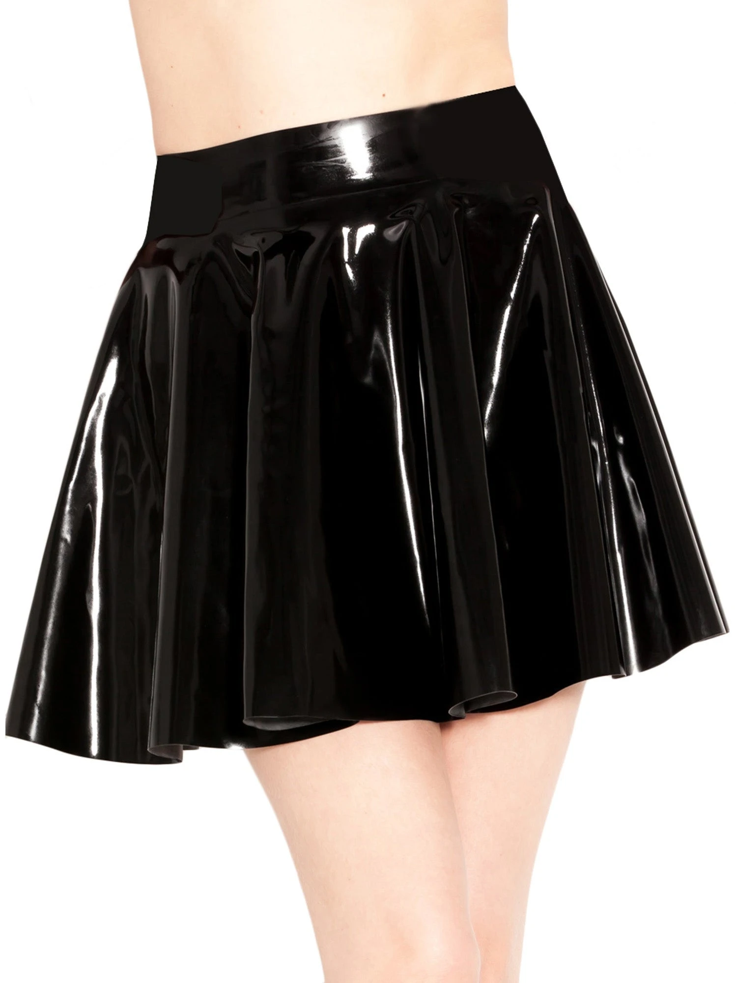 Plus Size Latex Designer Skirt