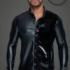 Powerwetlook Shirt With Front PVC Panel