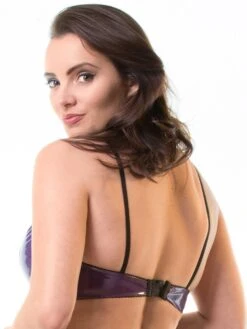Purple PVC Comfort Lace Bra