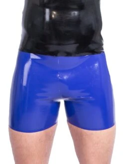 Latex Classic Shorts In Blue